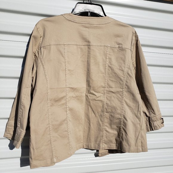 Christopher & Banks khaki military inspired jacket - Picture 6 of 7